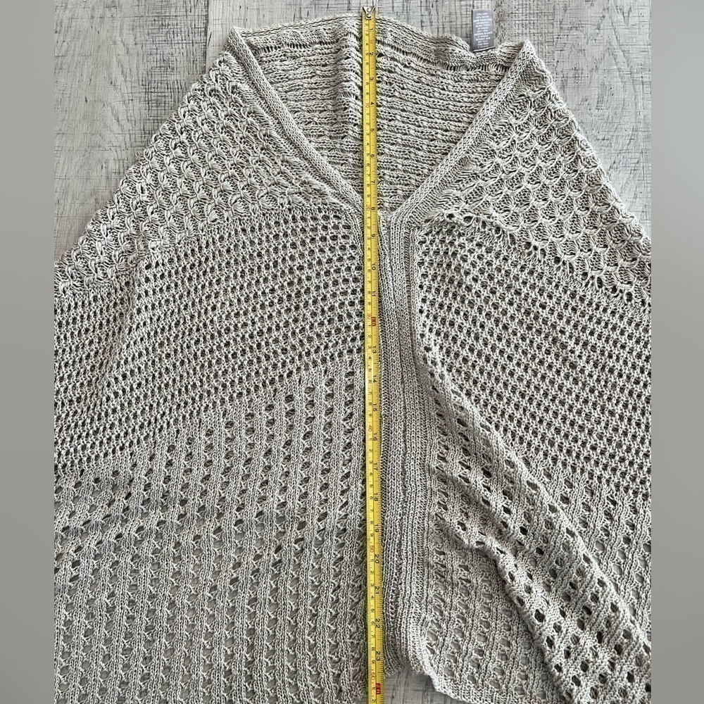 J. Jill Cream Crochet Shawl/Poncho Size: OS - Picture 7 of 8